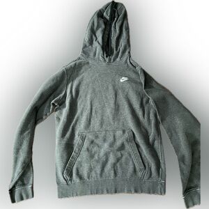 nike hoodie grey size small